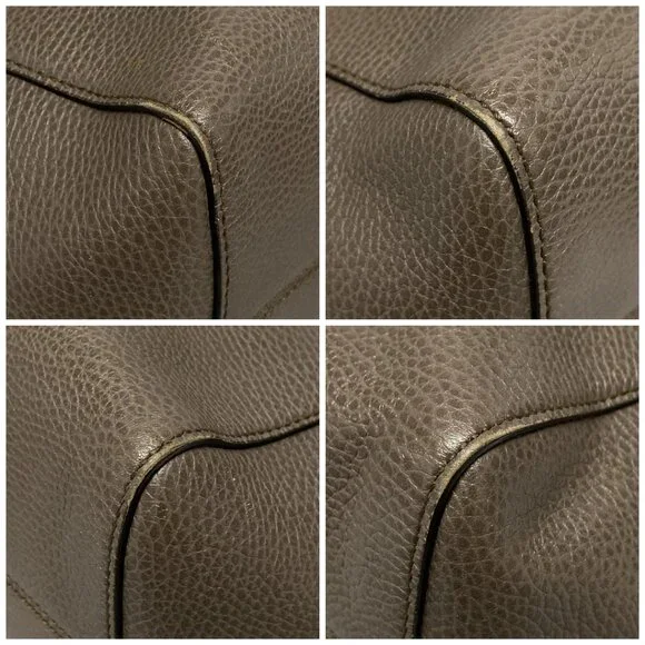 Auth GUCCI Swing 354408 Brown Pink Leather Tote Bag - Picture 16 of 16